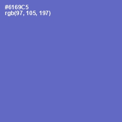 #6169C5 - Blue Marguerite Color Image