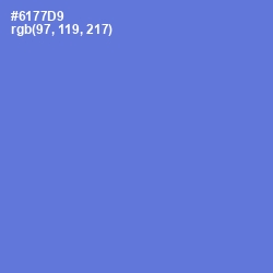 #6177D9 - Moody Blue Color Image