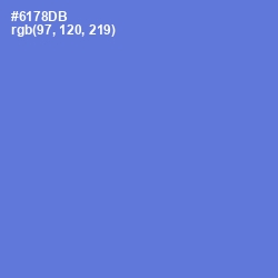 #6178DB - Moody Blue Color Image