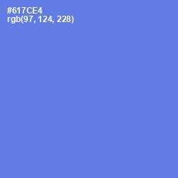 #617CE4 - Moody Blue Color Image