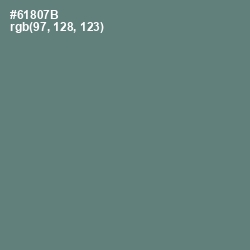 #61807B - Viridian Green Color Image