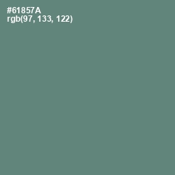 #61857A - Viridian Green Color Image
