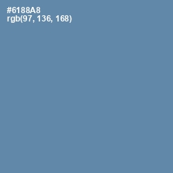 #6188A8 - Bermuda Gray Color Image