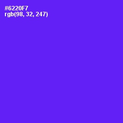 #6220F7 - Purple Heart Color Image