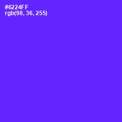 #6224FF - Purple Heart Color Image