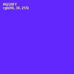 #6226FF - Purple Heart Color Image