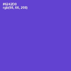 #6242D0 - Fuchsia Blue Color Image