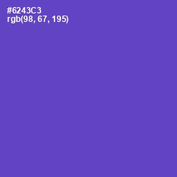 #6243C3 - Fuchsia Blue Color Image