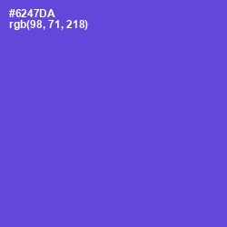 #6247DA - Fuchsia Blue Color Image