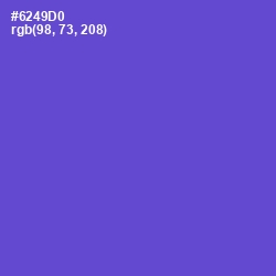 #6249D0 - Fuchsia Blue Color Image