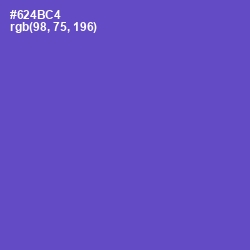 #624BC4 - Fuchsia Blue Color Image