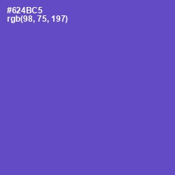 #624BC5 - Fuchsia Blue Color Image