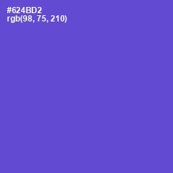 #624BD2 - Fuchsia Blue Color Image