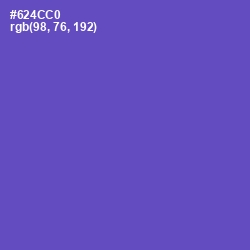 #624CC0 - Fuchsia Blue Color Image