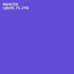 #624CD8 - Fuchsia Blue Color Image