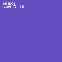 #624DC0 - Fuchsia Blue Color Image