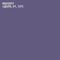 #625B7F - Smoky Color Image