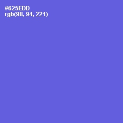 #625EDD - Fuchsia Blue Color Image