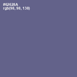 #62628A - Storm Gray Color Image