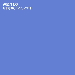 #627FD3 - Moody Blue Color Image