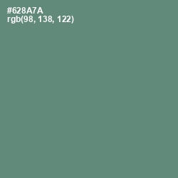 #628A7A - Viridian Green Color Image