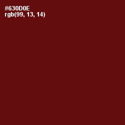 #630D0E - Rosewood Color Image