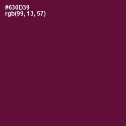 #630D39 - Tyrian Purple Color Image