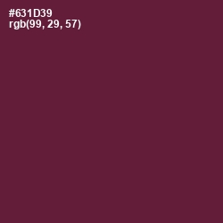 #631D39 - Tyrian Purple Color Image