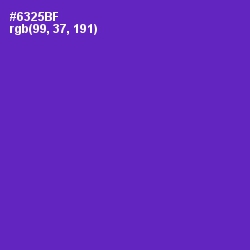 #6325BF - Royal Purple Color Image