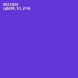 #6335D6 - Purple Heart Color Image