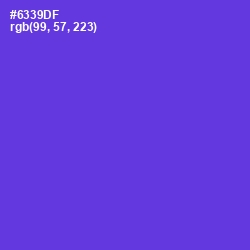 #6339DF - Purple Heart Color Image