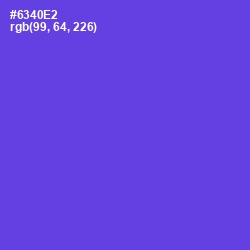 #6340E2 - Fuchsia Blue Color Image