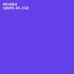 #6340E8 - Fuchsia Blue Color Image