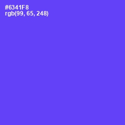 #6341F8 - Royal Blue Color Image