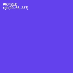 #6342ED - Royal Blue Color Image