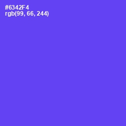 #6342F4 - Royal Blue Color Image