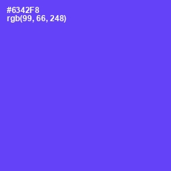 #6342F8 - Royal Blue Color Image