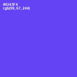 #6343F4 - Royal Blue Color Image