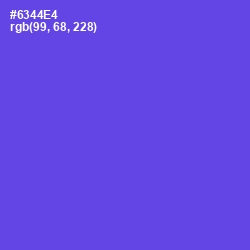 #6344E4 - Fuchsia Blue Color Image