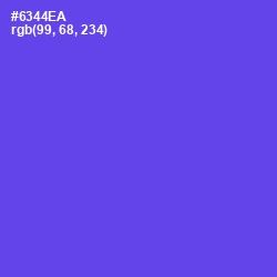 #6344EA - Royal Blue Color Image