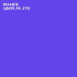 #6344EB - Royal Blue Color Image