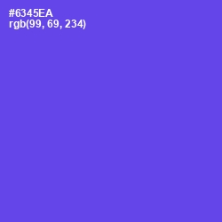 #6345EA - Royal Blue Color Image