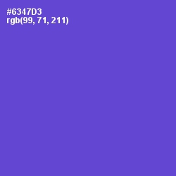 #6347D3 - Fuchsia Blue Color Image