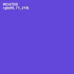 #6347DB - Fuchsia Blue Color Image