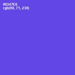 #6347E6 - Fuchsia Blue Color Image