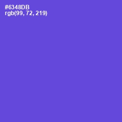 #6348DB - Fuchsia Blue Color Image