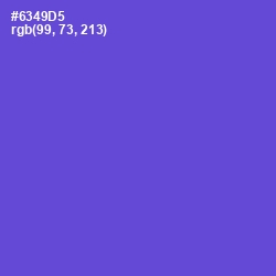 #6349D5 - Fuchsia Blue Color Image