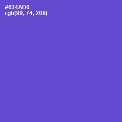 #634AD0 - Fuchsia Blue Color Image