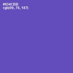 #634CBB - Blue Violet Color Image