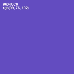 #634CC0 - Fuchsia Blue Color Image